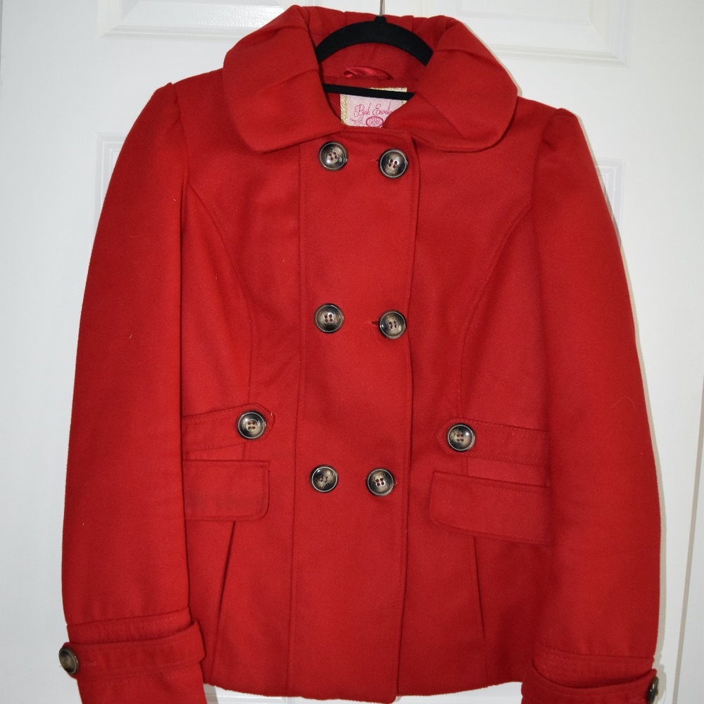 Red Pea Coat